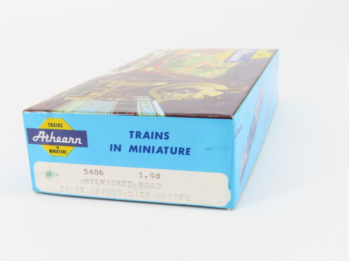 HO Scale Athearn 5406 MILW Milwaukee Road 34&#39; 2-Bay Hopper #94537 Kit