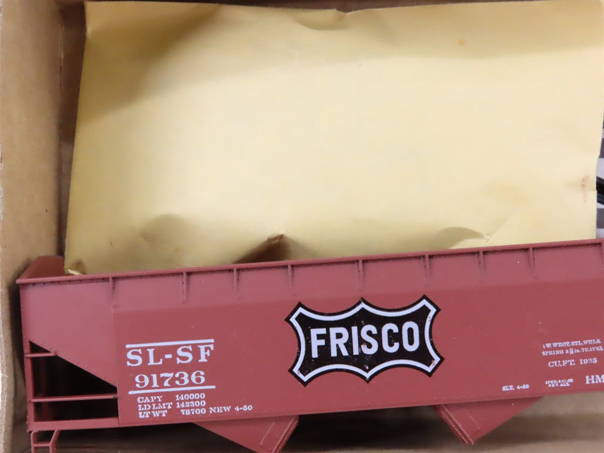 HO Scale Athearn 5404 SL-SF Frisco 34&#39; 2-Bay Open Hopper #91736 Kit