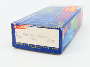 HO Scale Roundhouse MDC 1615 NYC New York Central 3-Bay Hopper #904165 Kit