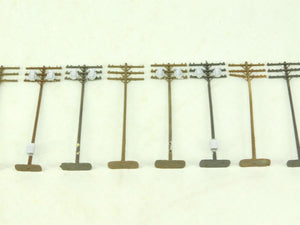 Lot of 11 HO 1/87 Scale Scenery Telephone Pole Details