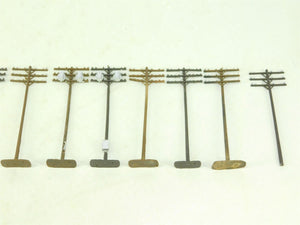 Lot of 11 HO 1/87 Scale Scenery Telephone Pole Details