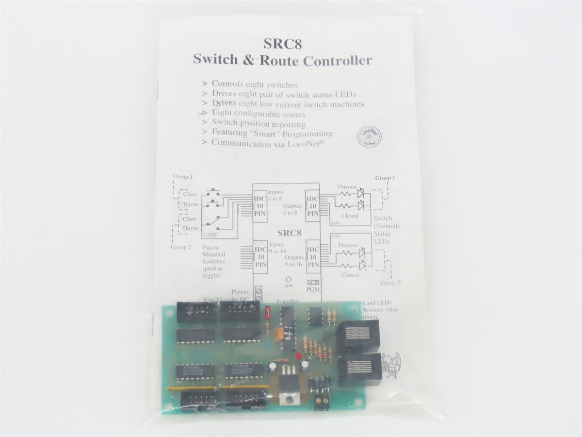 Team Digital #SRC8 LocoNet DCC Switch &amp; Route Controller