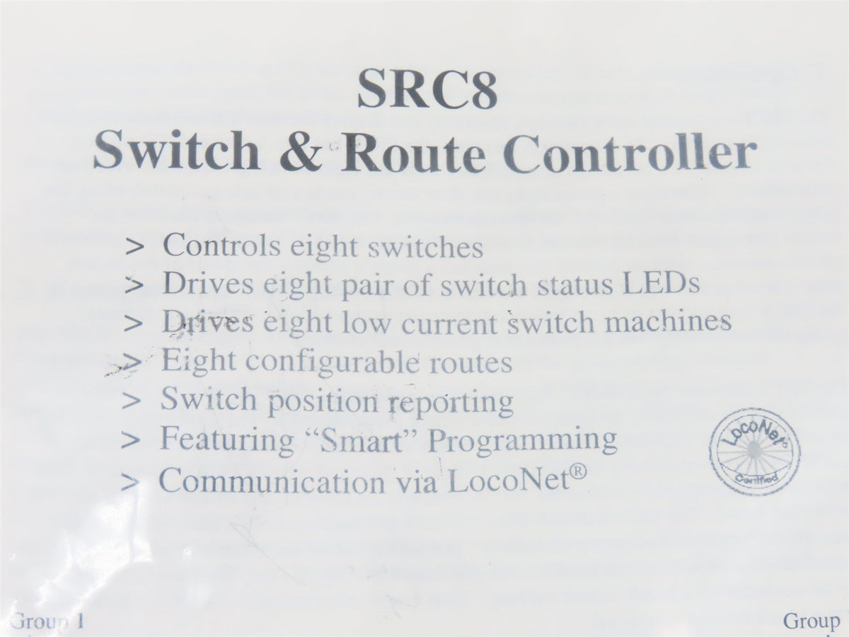 Team Digital #SRC8 LocoNet DCC Switch &amp; Route Controller