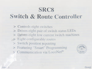 Team Digital #SRC8 LocoNet DCC Switch & Route Controller