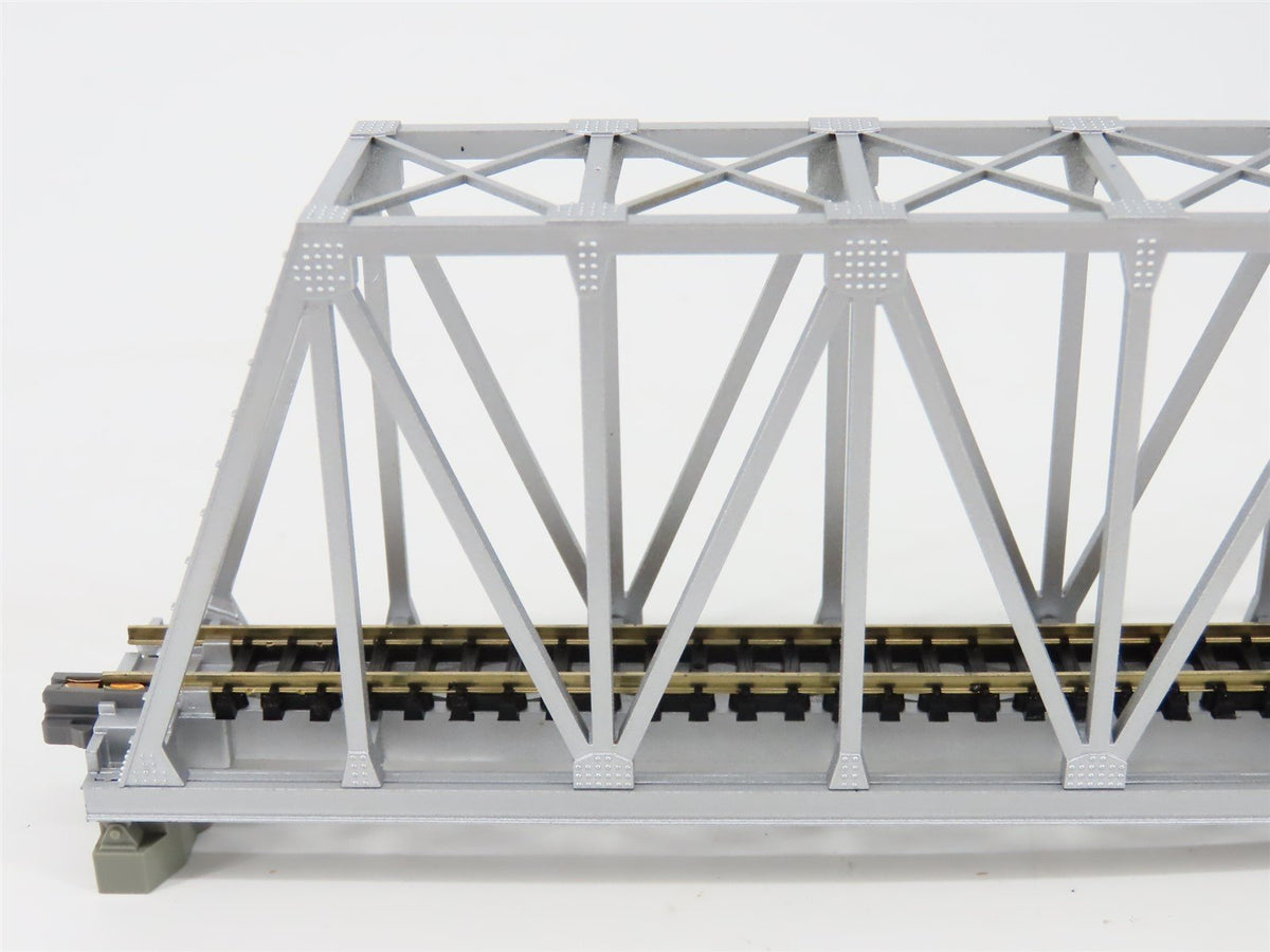 N 1/160 Scale KATO 23-043 Unitrack 9 3/4&quot; Silver Truss Bridge w/Built-In Track