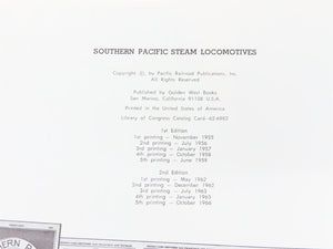 Southern Pacific Steam Locomotives by Donald Duke ©1966 HC Book