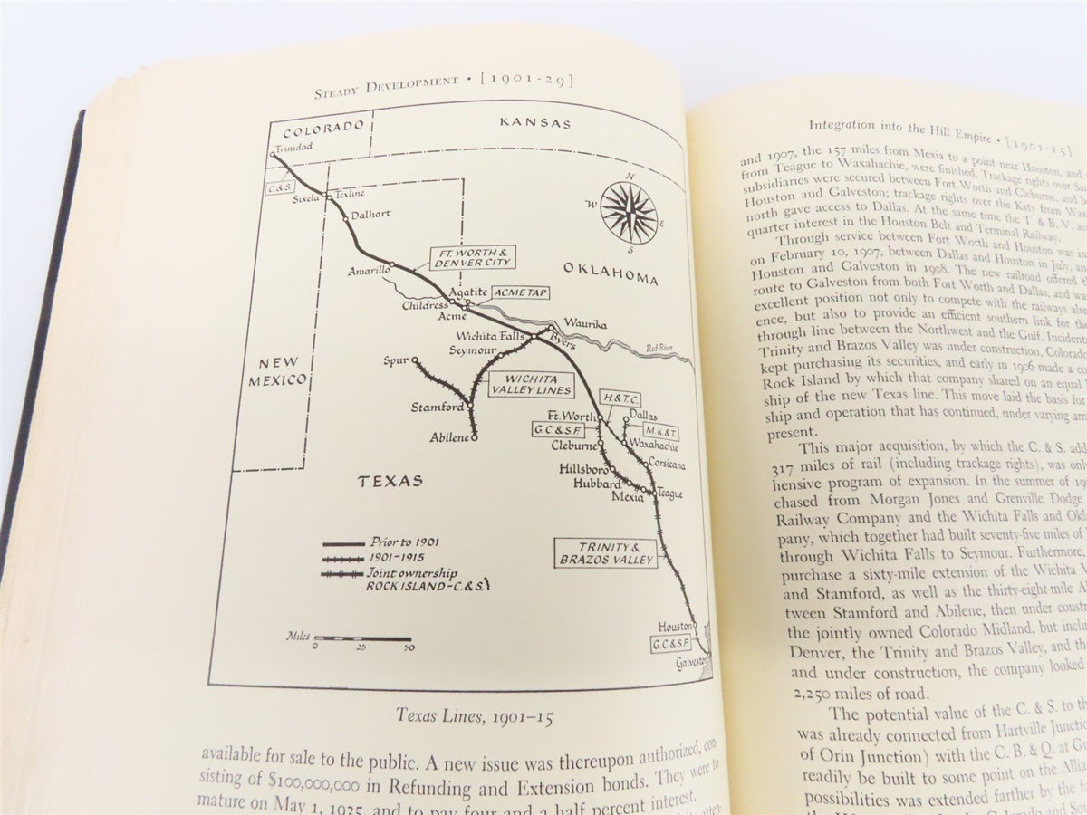 Burlington Route - A History of the Burlington Lines by Overton ©1965 HC Book