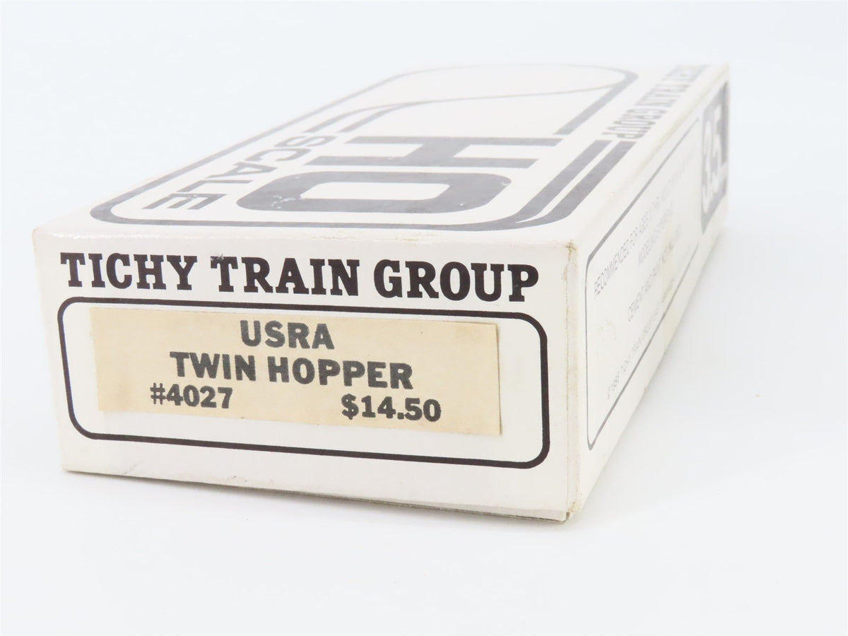 HO Scale Tichy Train Group 4027 Undecorated USRA 2-Bay Hopper Kit