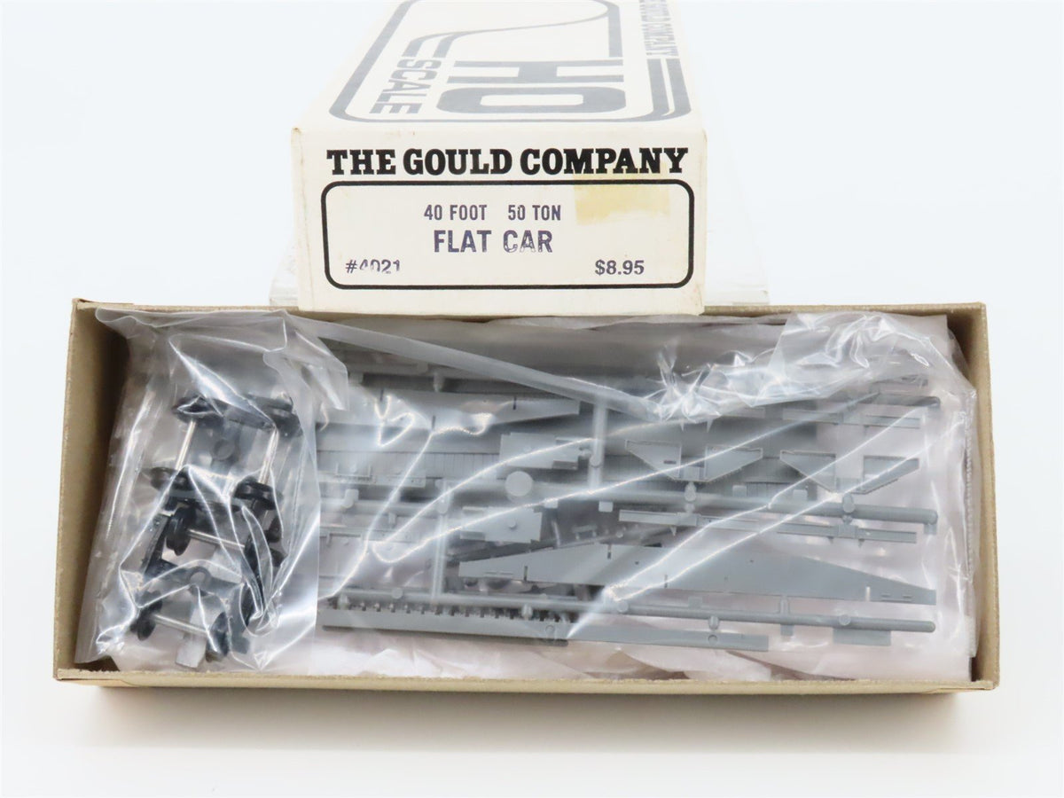 HO Scale The Gould Company 4021 Undecorated 40&#39; Flat Car Kit
