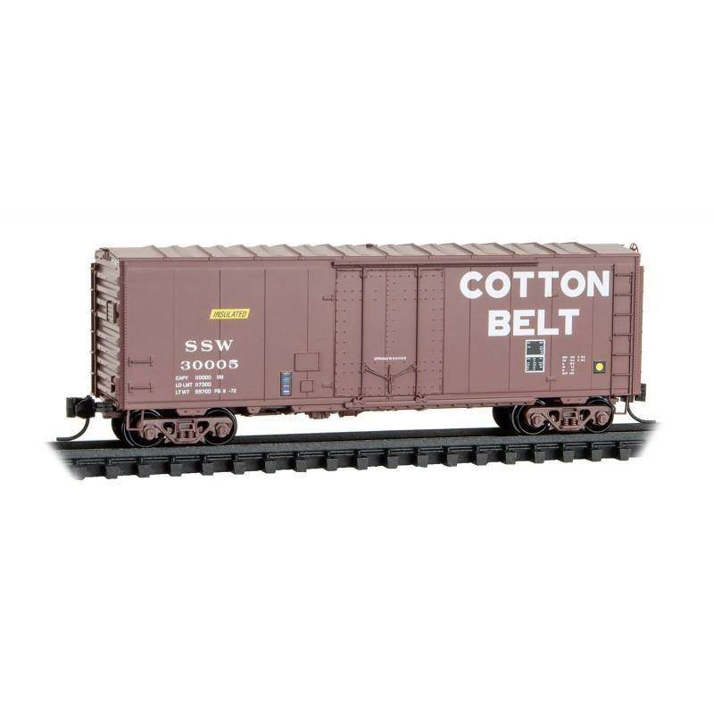 N Micro-Trains MTL 07400200 SSW Cotton Belt 40&#39; Plug Door Box Car #30005
