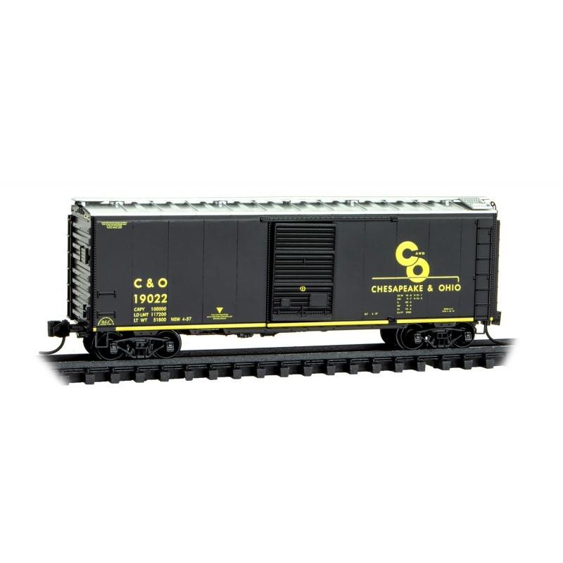 N Scale Micro-Trains MTL 02000397 C&amp;O Chesapeake &amp; Ohio 40&#39; Box Car #19022