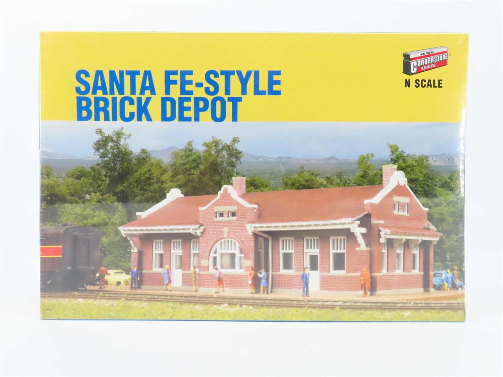 N Scale Walthers Cornerstone Kit #933-3803 Santa Fe-Style Brick Depot - Sealed