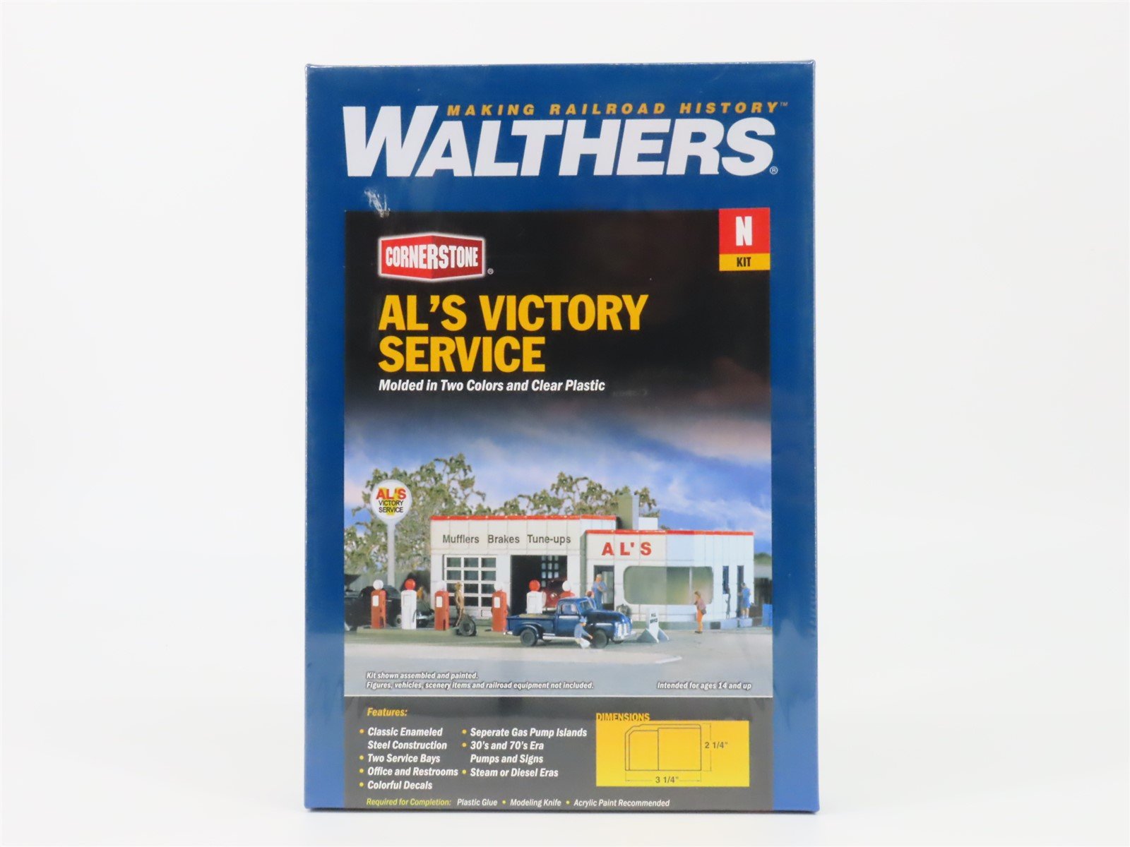 N 1/160 Scale Walthers Cornerstone Kit #933-3243 Al's Victory Service - Sealed