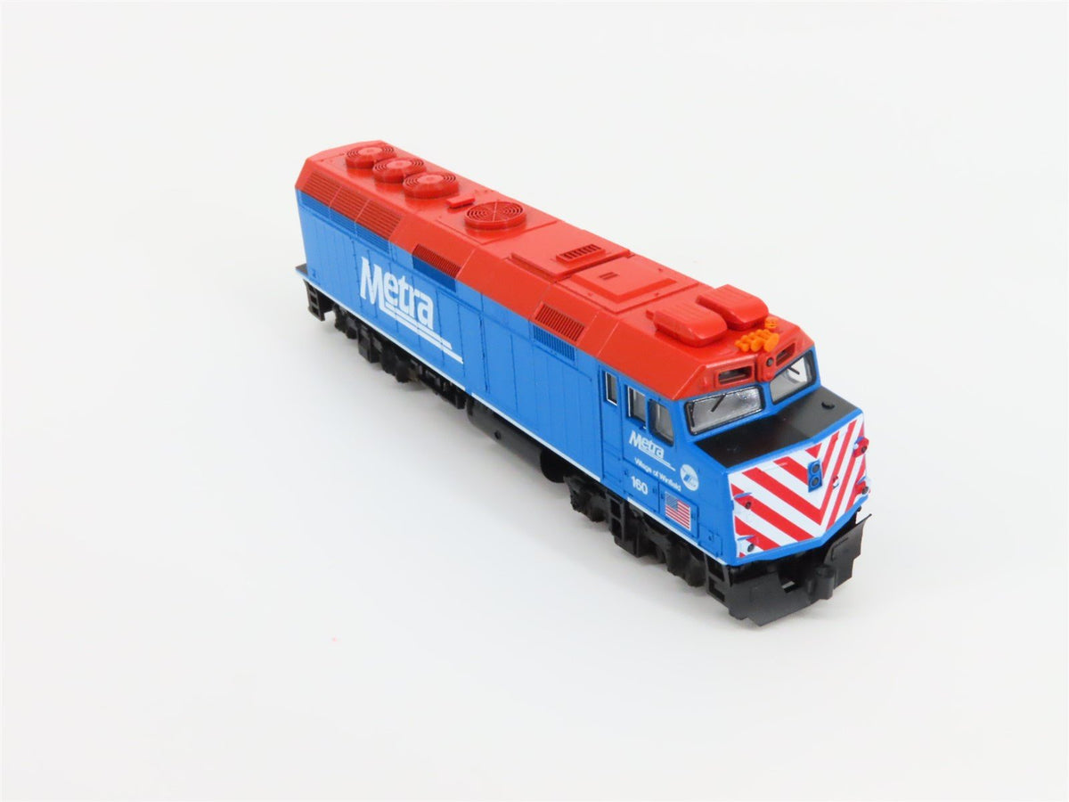 N Scale Kato 176-9102 Chicago Metra F40PH Diesel Locomotive #160