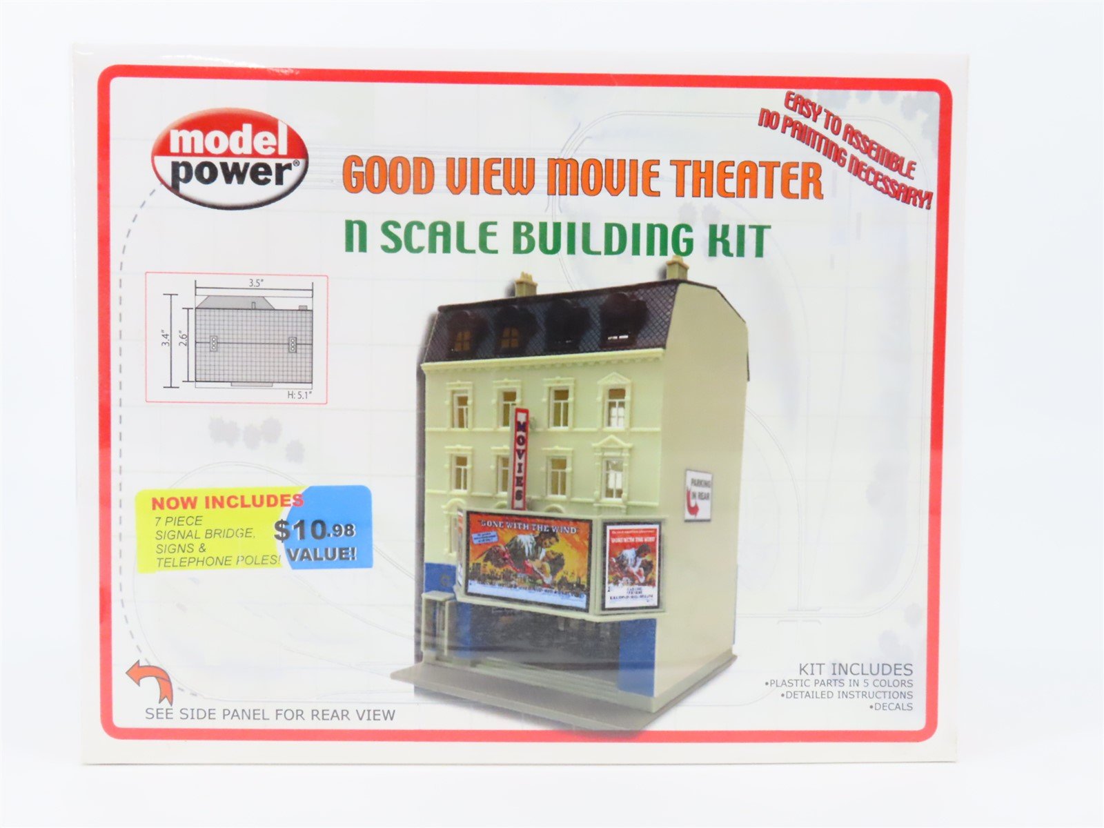 N 1/160 Scale Model Power Kit #1593 Good View Movie Theater - Sealed