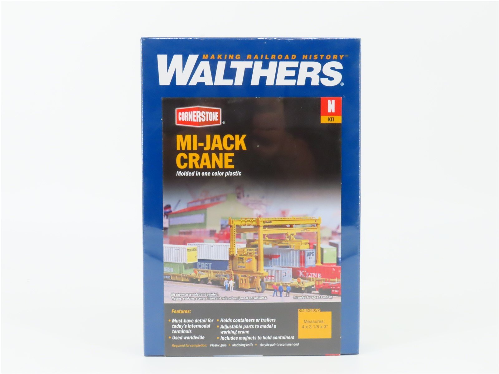 N 1/160 Scale Walthers Cornerstone Kit #933-3222 Mi-Jack Crane - Sealed