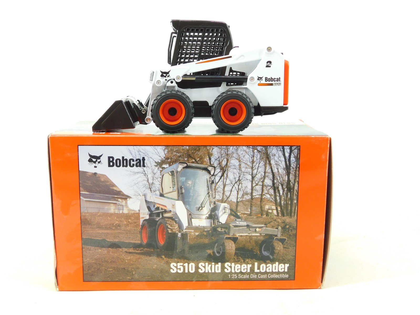 1:25 Scale Die-Cast Bobcat 6989074 S510 Skid Steer Loader - Model Train  Market