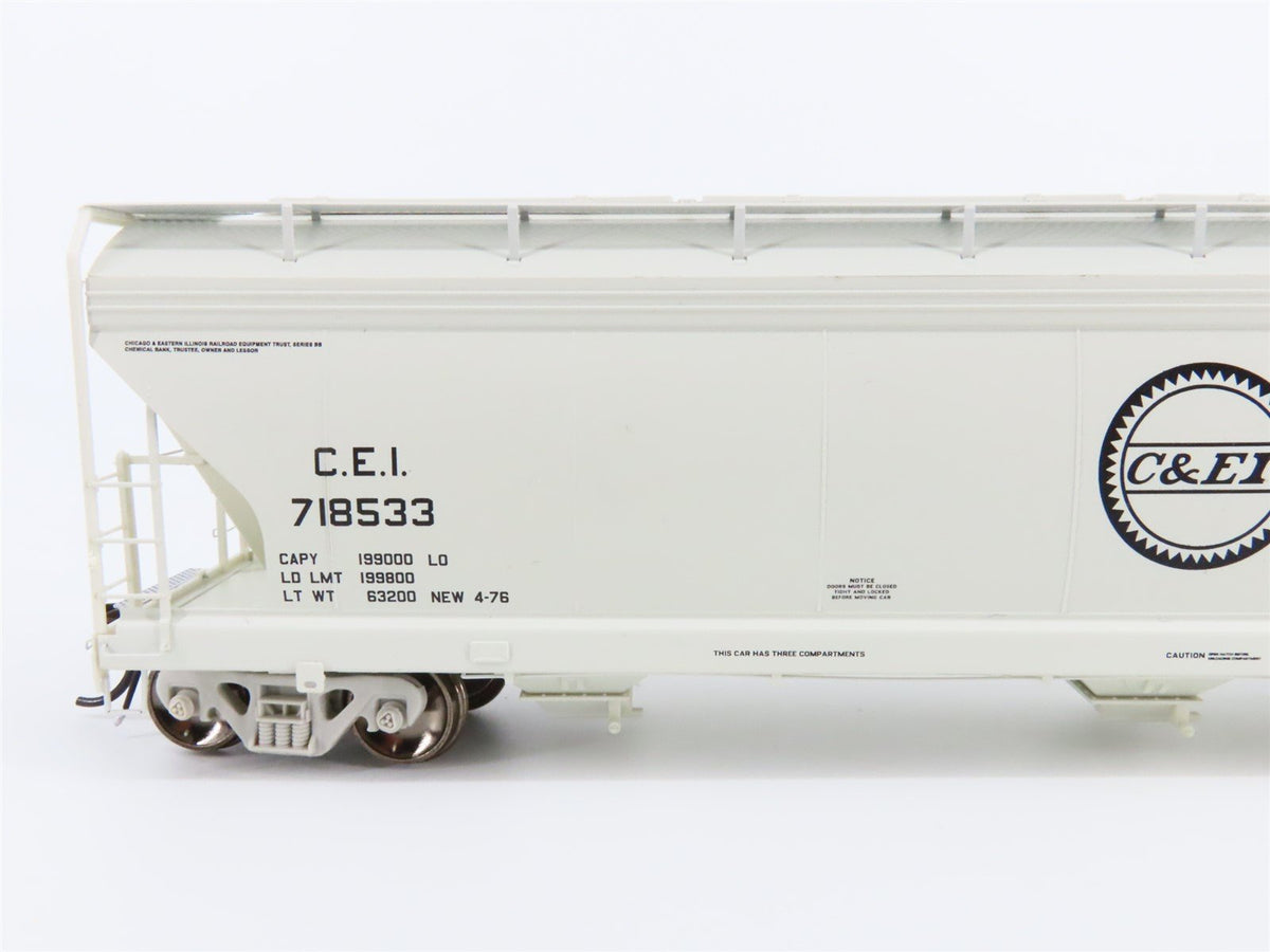 HO Scale Athearn Genesis ATHG15841 CEI Railway 4600 Covered Hopper Car #718533