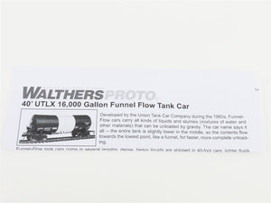 HO Scale Walthers 920-100126 ACFX JM Huber 40' 16,000 Gal Tankcar #72955