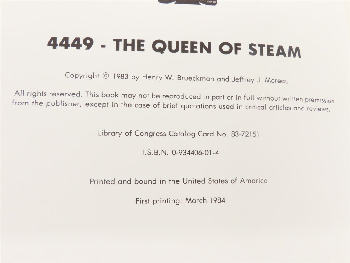 449: The Queen Of Steam by Henry Brueckman &amp; Jeffrey Moreau ©1983 HC Book