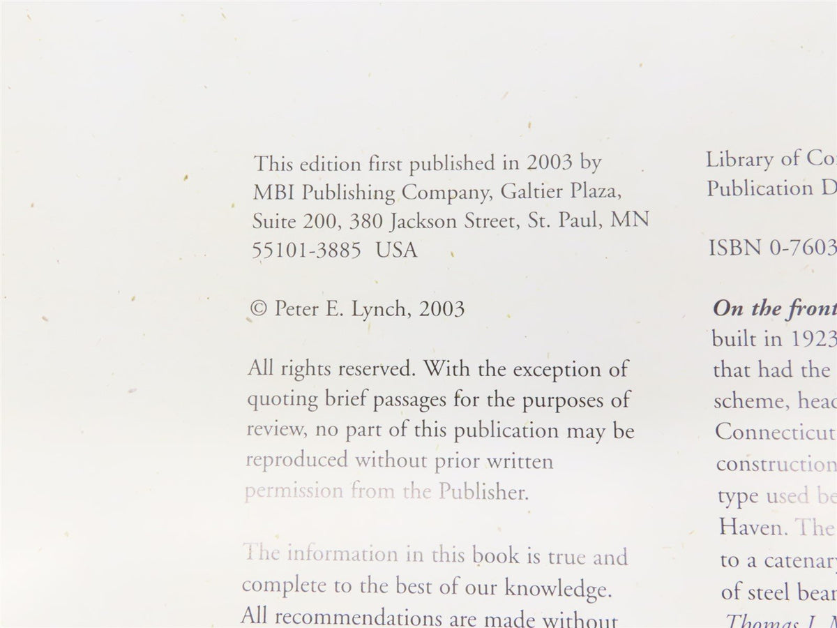 MBI Railroad Color History: New Haven Railroad by Peter E. Lynch ©2003 HC Book