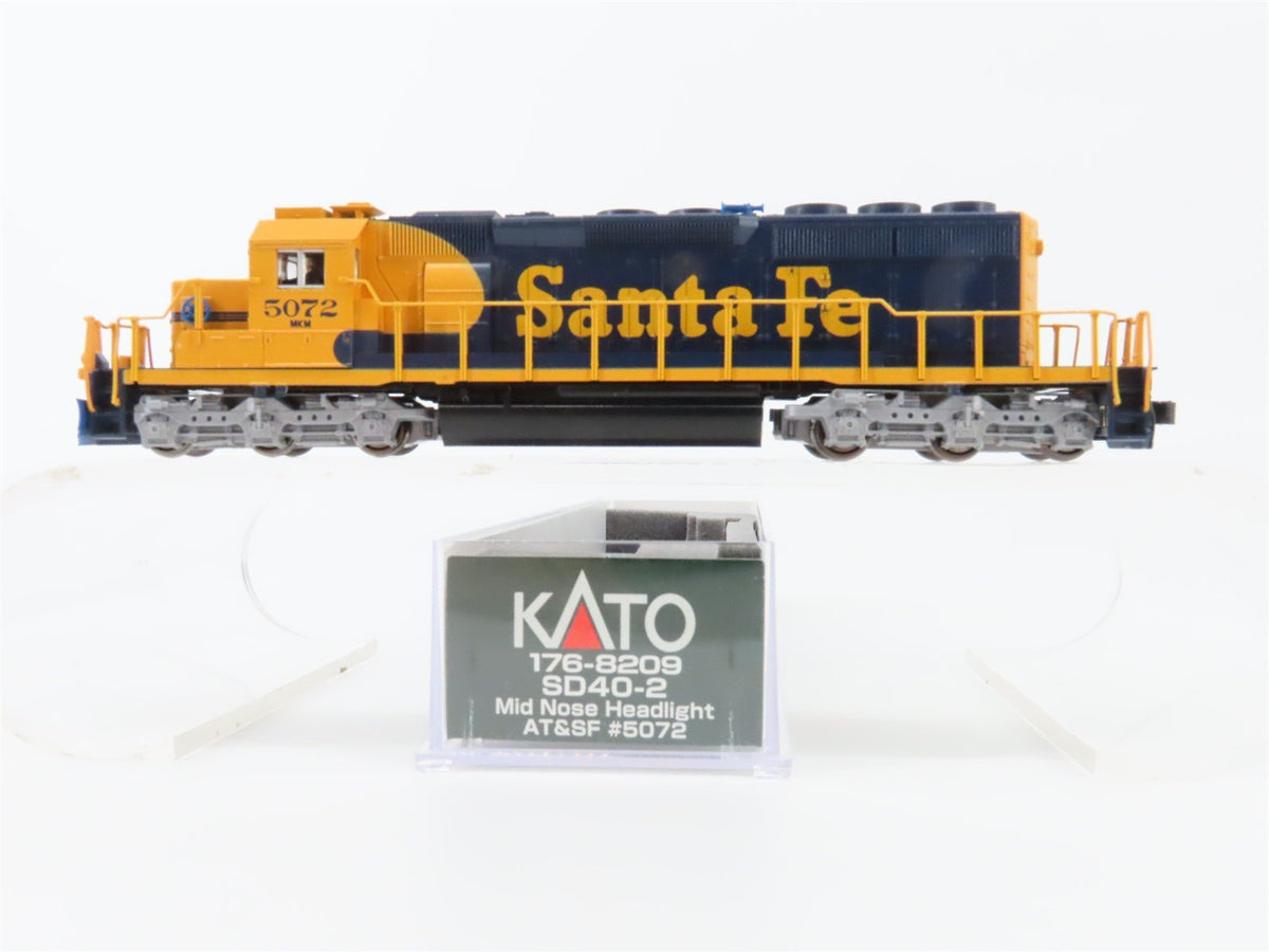 N Scale KATO 176-8209 ATSF Santa Fe EMD SD40-2 Mid Diesel #5072 w/DCC &amp; Sound