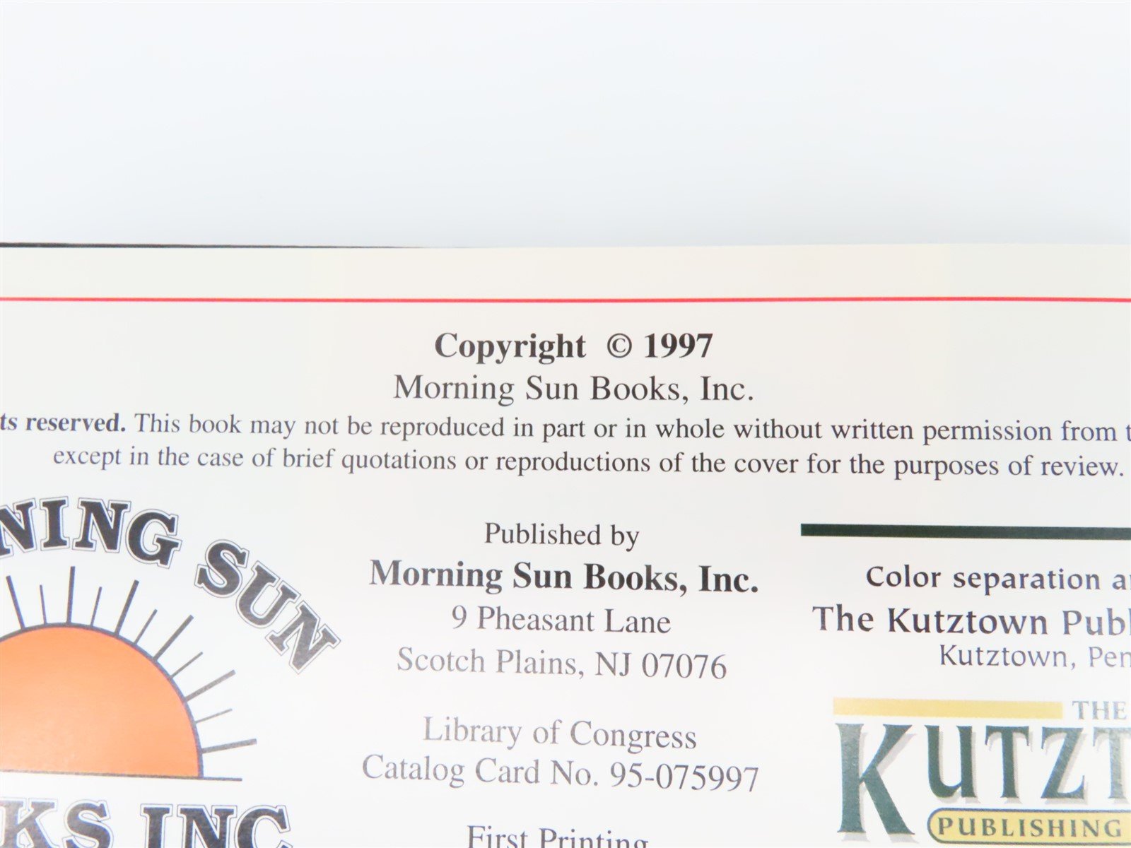 Morning Sun: MILW In Color Vol. 3: Wisconsin & Michigan by Stauss ©1997 HC Book