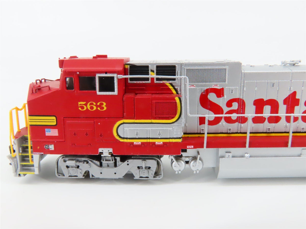 N Scale Atlas 48814 ATSF Santa Fe &quot;Warbonnet&quot; GE Dash 8-40BW Diesel #563 w/DCC