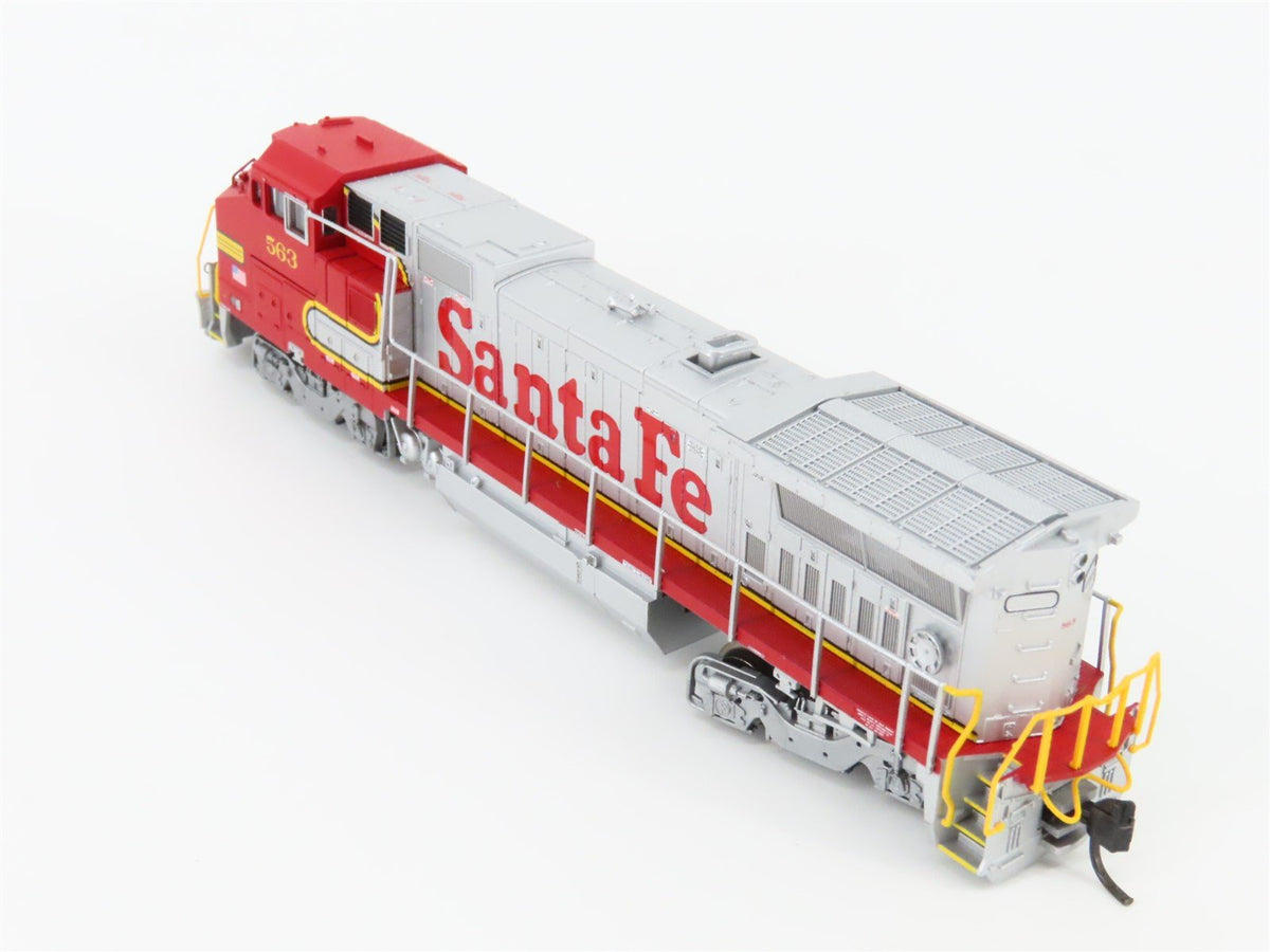 N Scale Atlas 48814 ATSF Santa Fe &quot;Warbonnet&quot; GE Dash 8-40BW Diesel #563 w/DCC