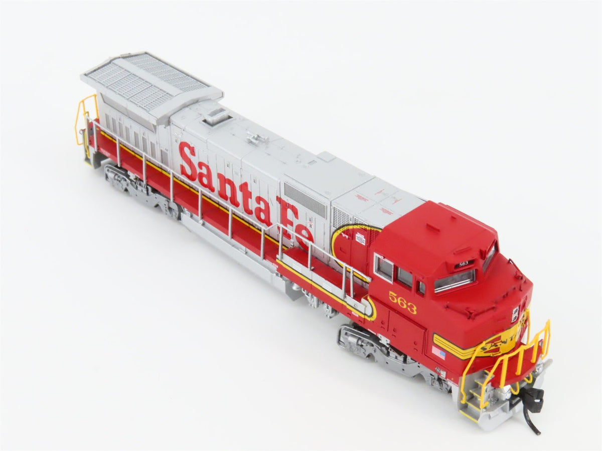 N Scale Atlas 48814 ATSF Santa Fe &quot;Warbonnet&quot; GE Dash 8-40BW Diesel #563 w/DCC