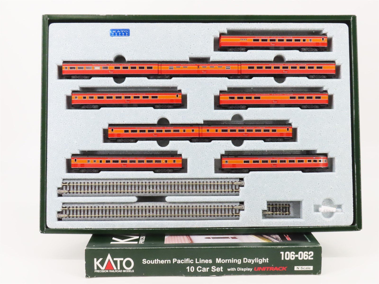 N Scale KATO 106-062 SP Southern Pacific "Morning Daylight" Passenger 10-Car Set