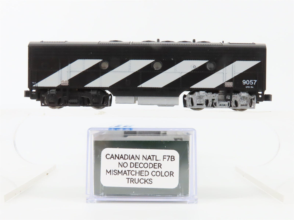 N Scale KATO CN Canadian National &quot;Zebra Stripe&quot; EMD F7B Diesel #9057