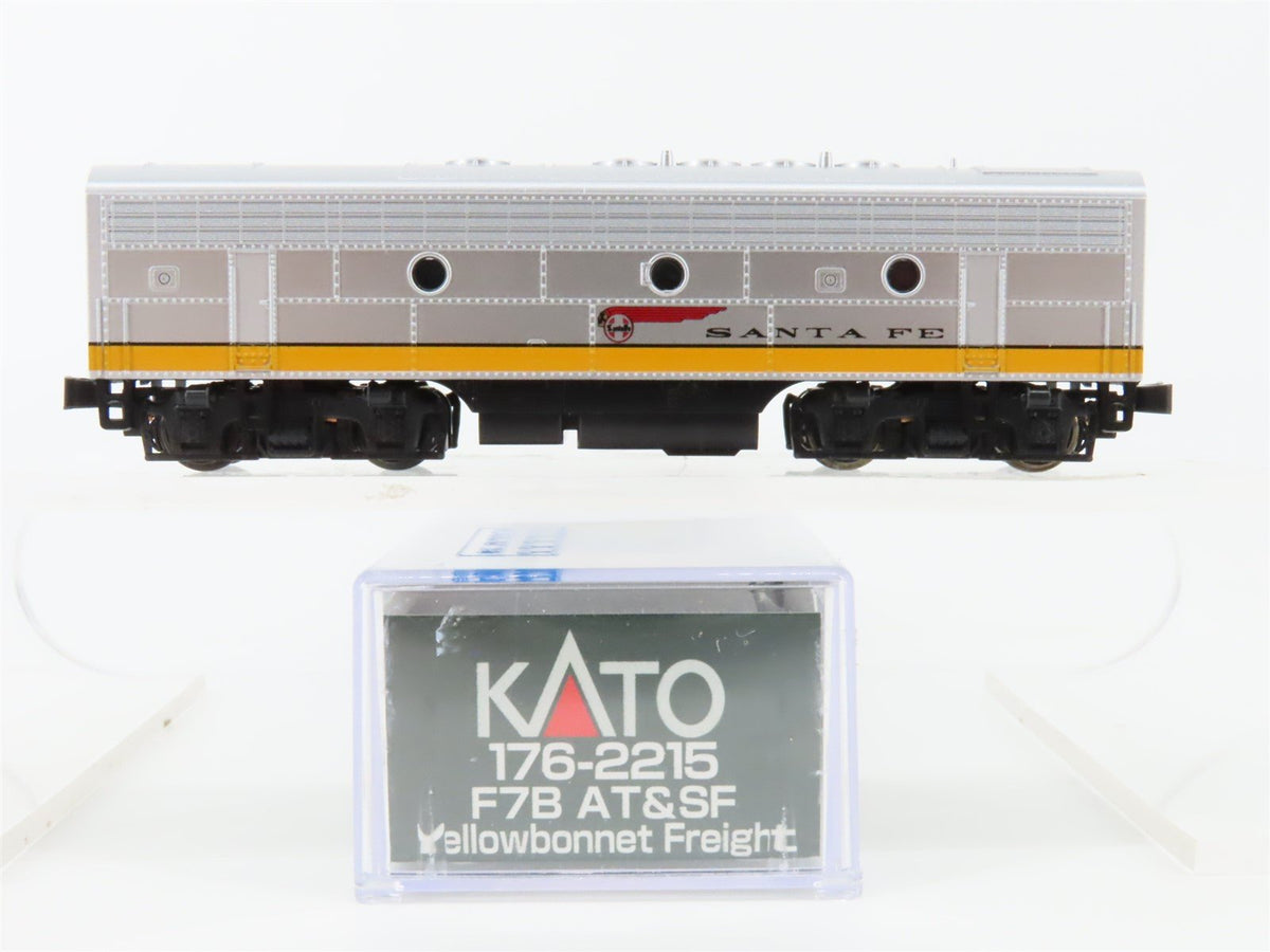 N Scale KATO 176-2215 ATSF Santa Fe &quot;Yellowbonnet&quot; EMD F7B Diesel No#