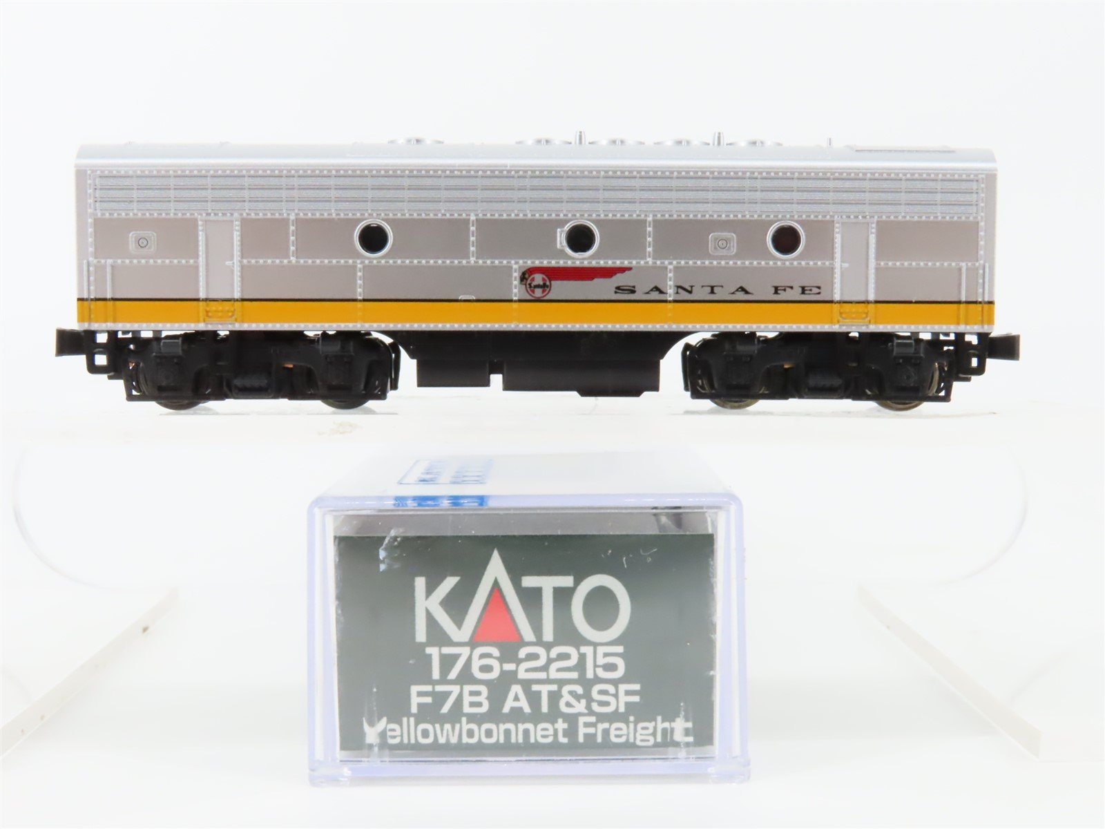 N Scale KATO 176-2215 ATSF Santa Fe "Yellowbonnet" EMD F7B Diesel No#