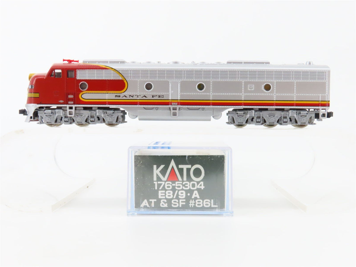 N Scale KATO 176-5304 ATSF Santa Fe &quot;Warbonnet&quot; EMD E8/9A Diesel #86L w/DCC