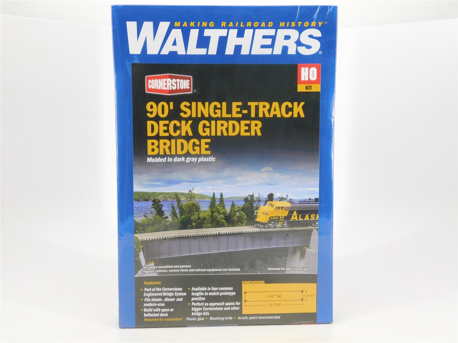 HO Walthers Cornerstone Kit #933-4508 90' Single-Track Deck Girder Bridge SEALED