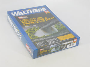 HO Walthers Kit #933-4553 Double-Track Railroad Bridge Concrete Abutment 2-Pack