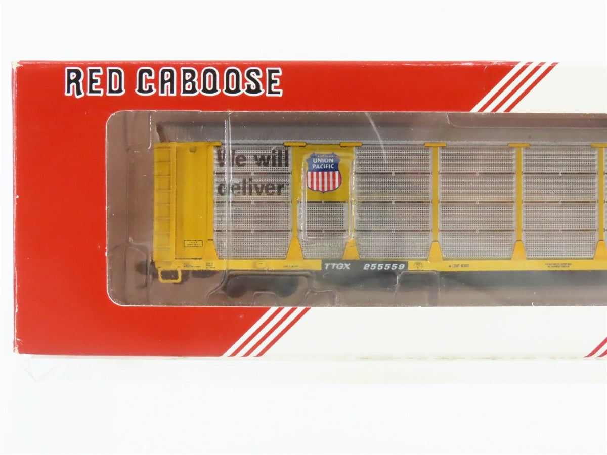 N Scale Red Caboose RM-19131-40 UP Union Pacific Bi-Level Autorack Car #255559