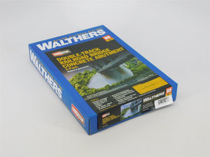 HO Walthers Kit #933-4553 Double-Track Railroad Bridge Concrete Abutment 2-Pack