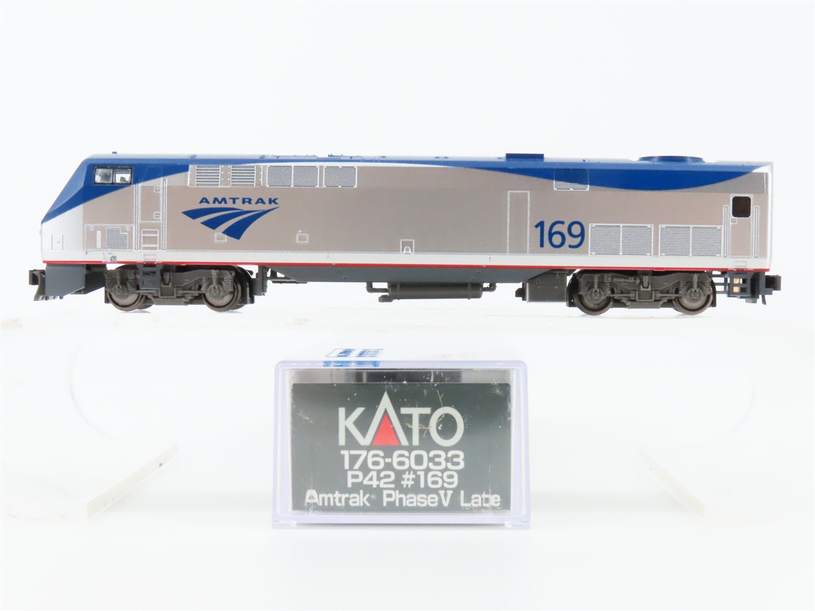 N KATO 176-6033 AMTK Amtrak Phase V Late P42 Genesis Diesel #169 w/DCC & Sound