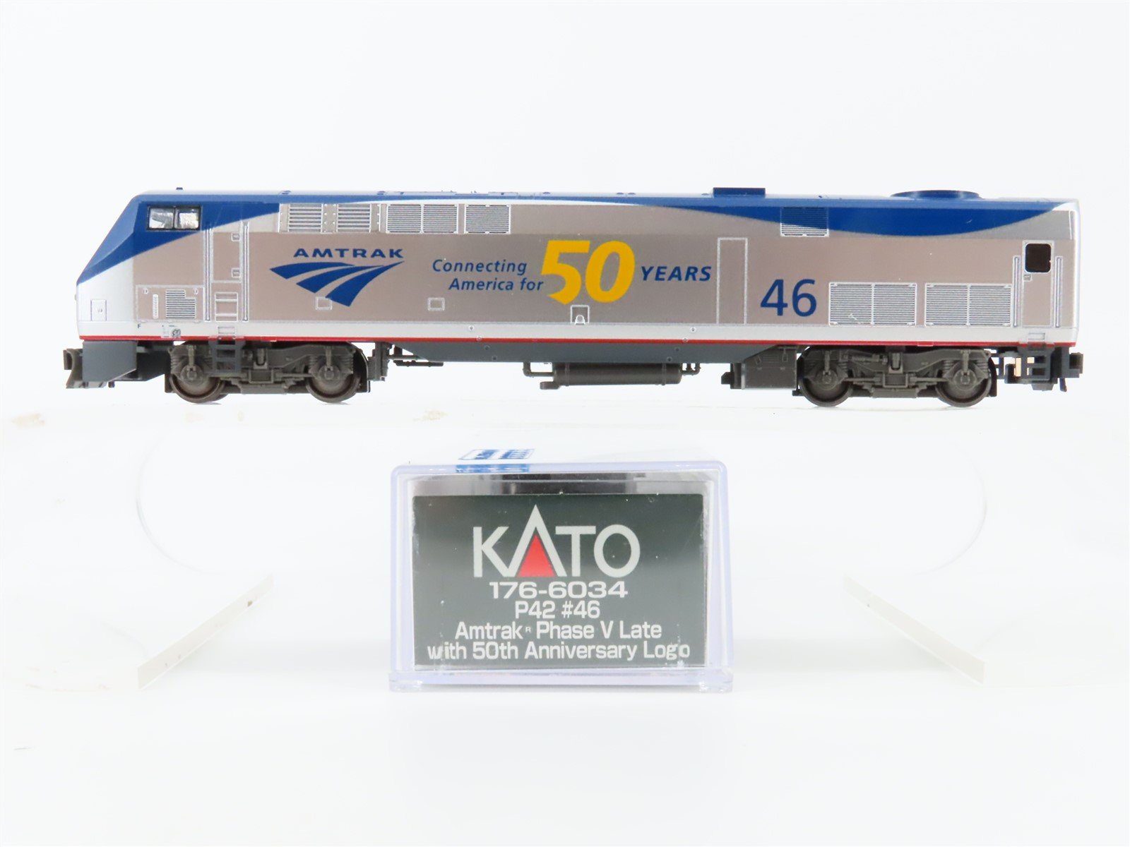 N KATO 176-6034 AMTK Amtrak Phase V Late GE P42 Genesis Diesel #46 w/DCC & Sound