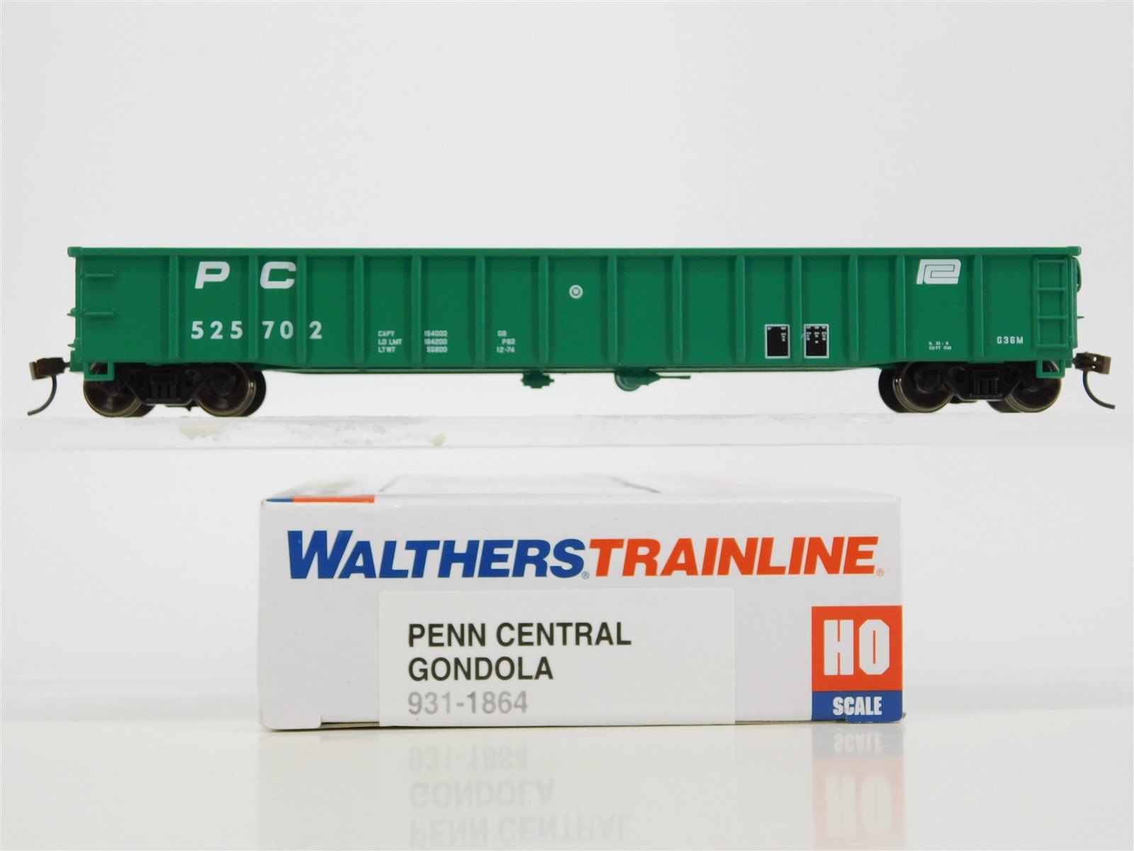 HO Scale Walthers Trainline #931-1864 PC Penn Central Gondola #525702