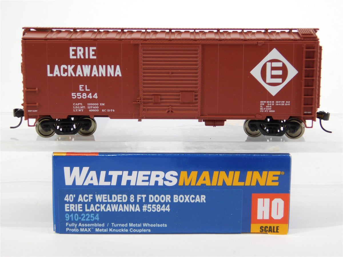 HO Scale Walthers Mainline #910-2254 EL Erie Lackawanna 40&#39; Box Car #55844