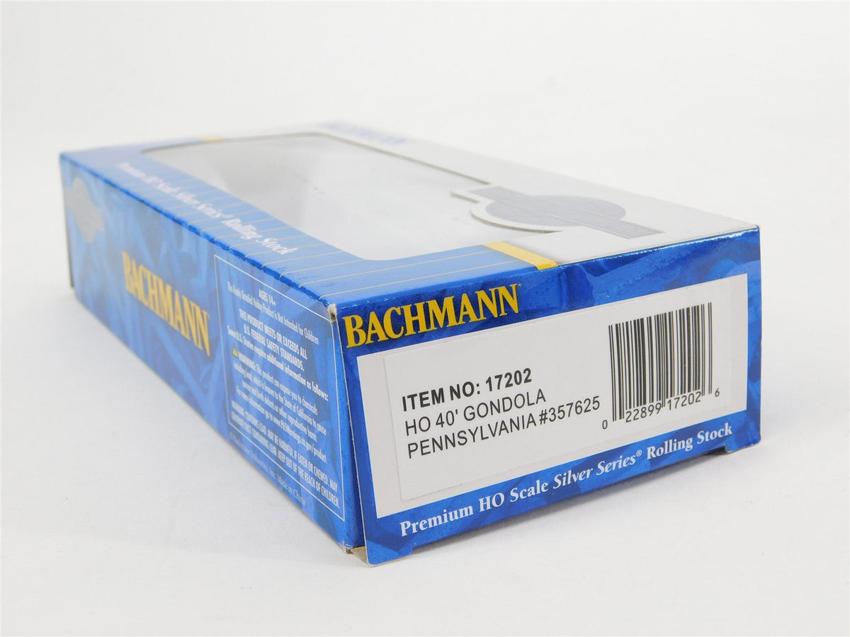 HO Scale Bachmann Silver #17202 PRR Pennsylvania 40&#39; Gondola #357625