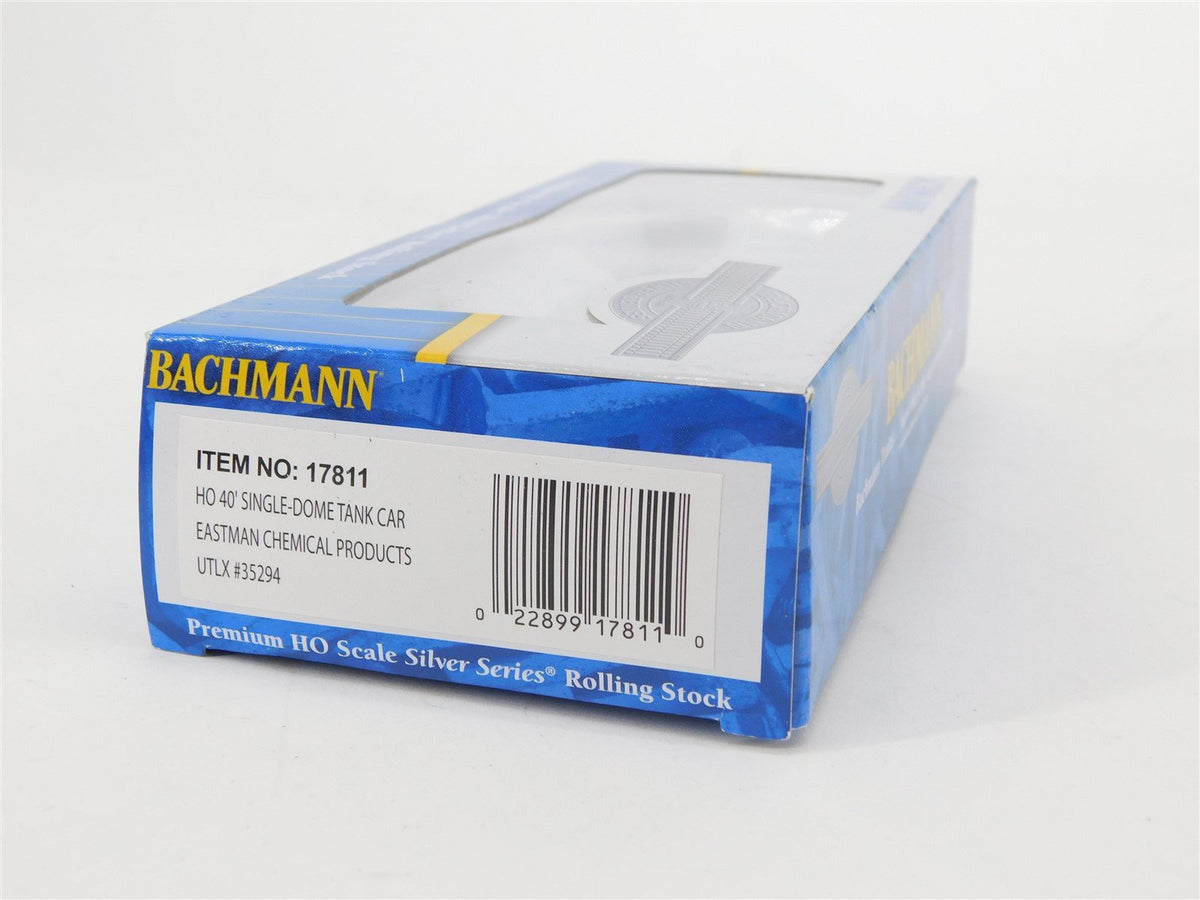 HO Bachmann Silver #17811 UTLX Eastman Chemical 40&#39; Single Dome Tank Car #35294