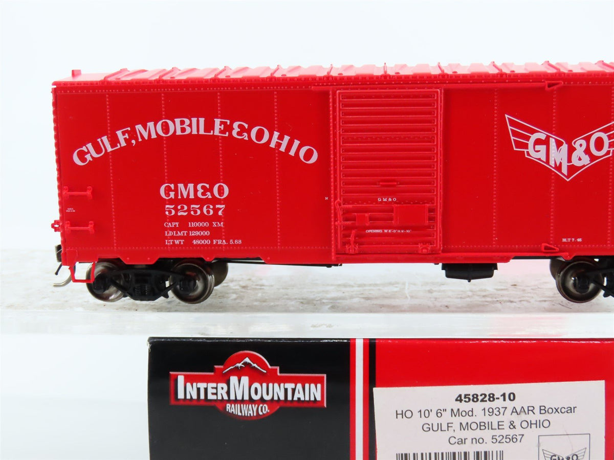 HO Scale Intermountain 45828-10 GMO Gulf Mobile &amp; Ohio 40&#39; Boxcar #52567
