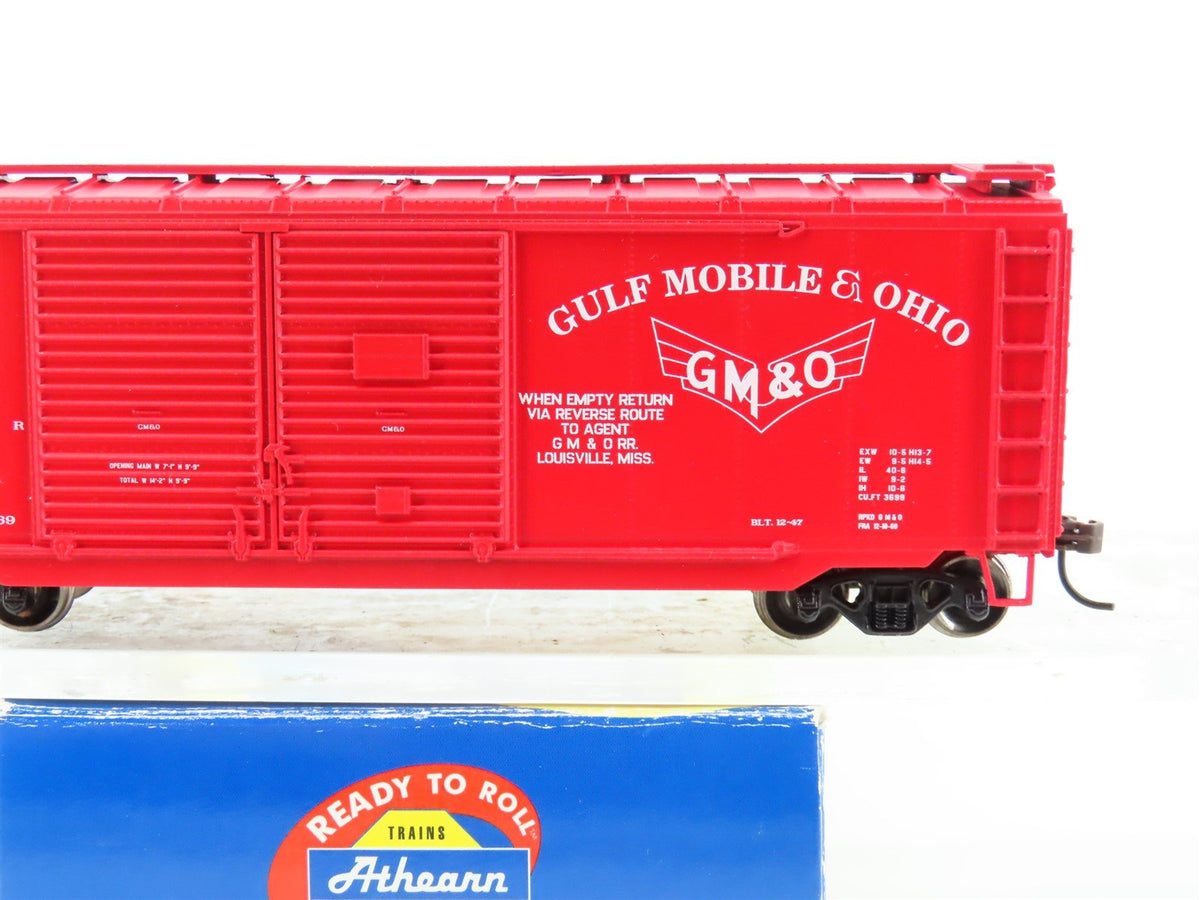 HO Scale Athearn 70165 GMO Gulf Mobile &amp; Ohio 40&#39; Boxcar #24584