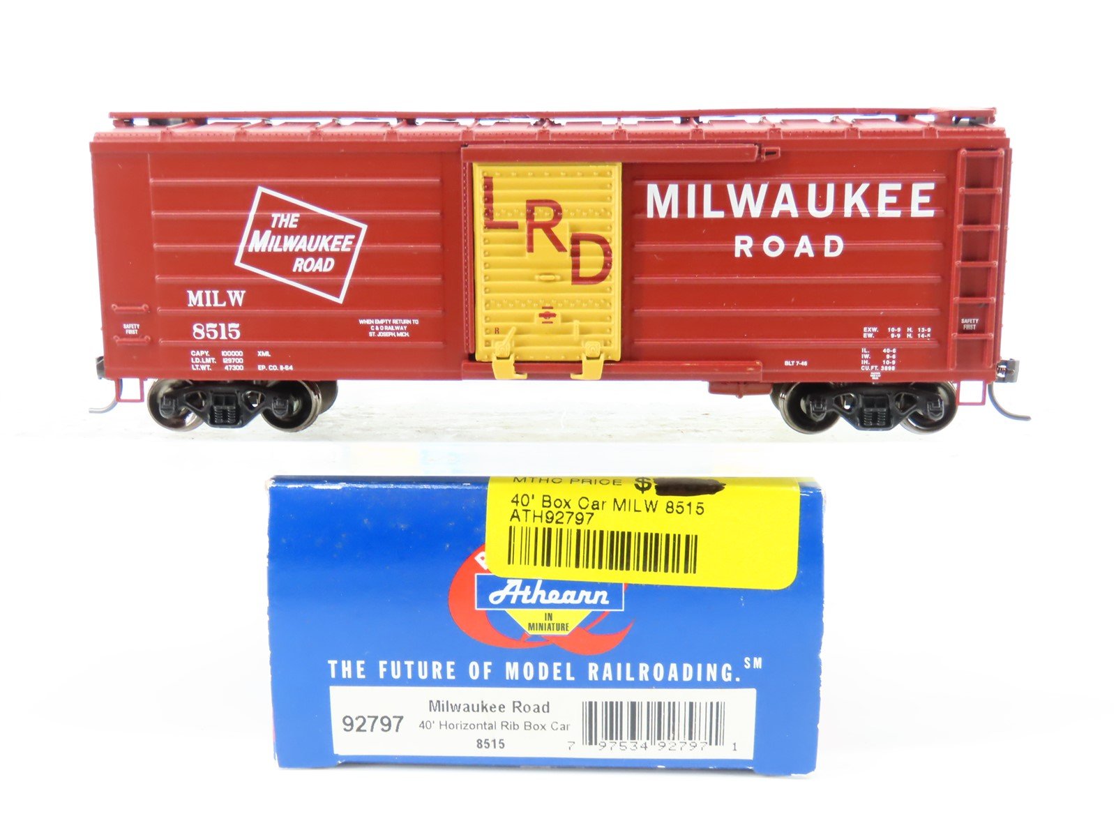 HO Scale Athearn 92797 MILW Milwaukee Road 40' Boxcar #8515