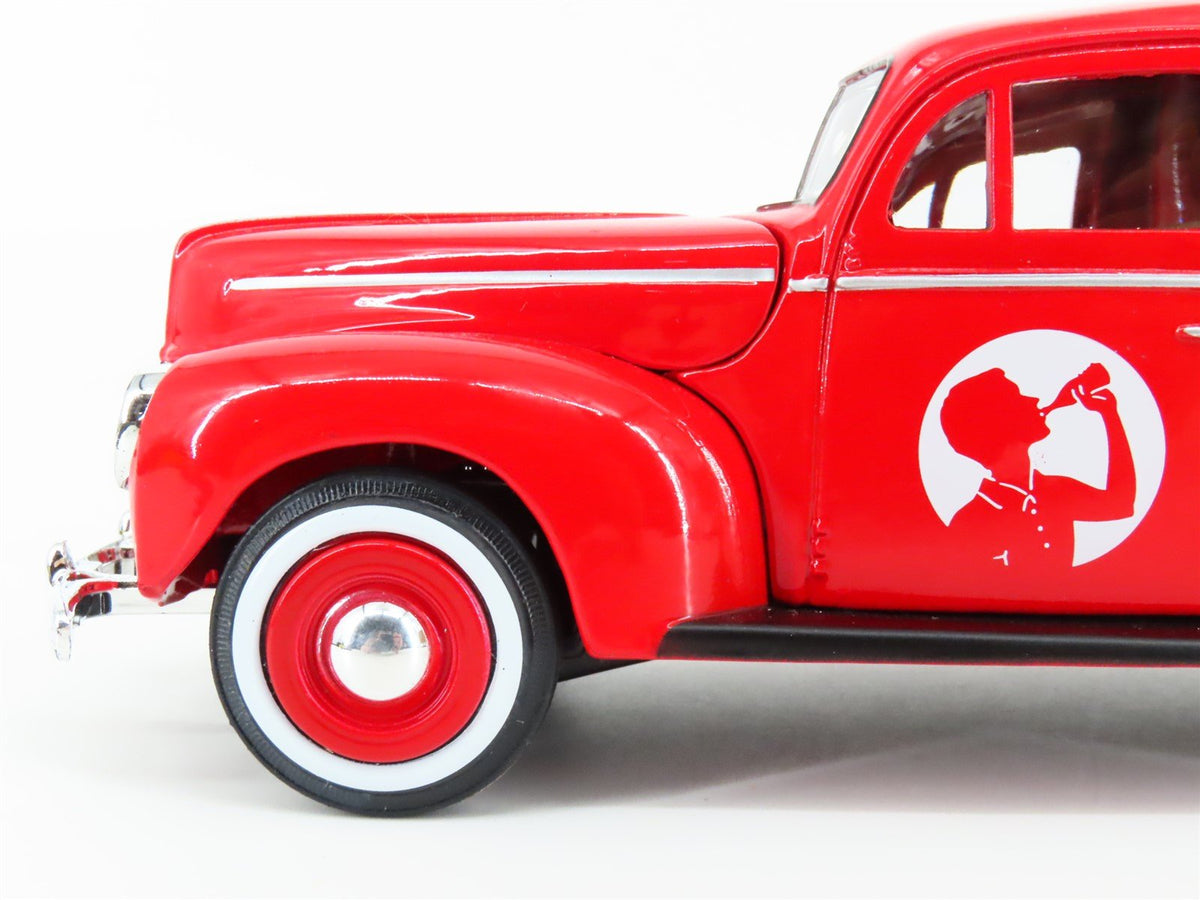 1:24 Scale Die-Cast Automobile 1940 Ford Sedan &quot;Coca-Cola&quot; - Red