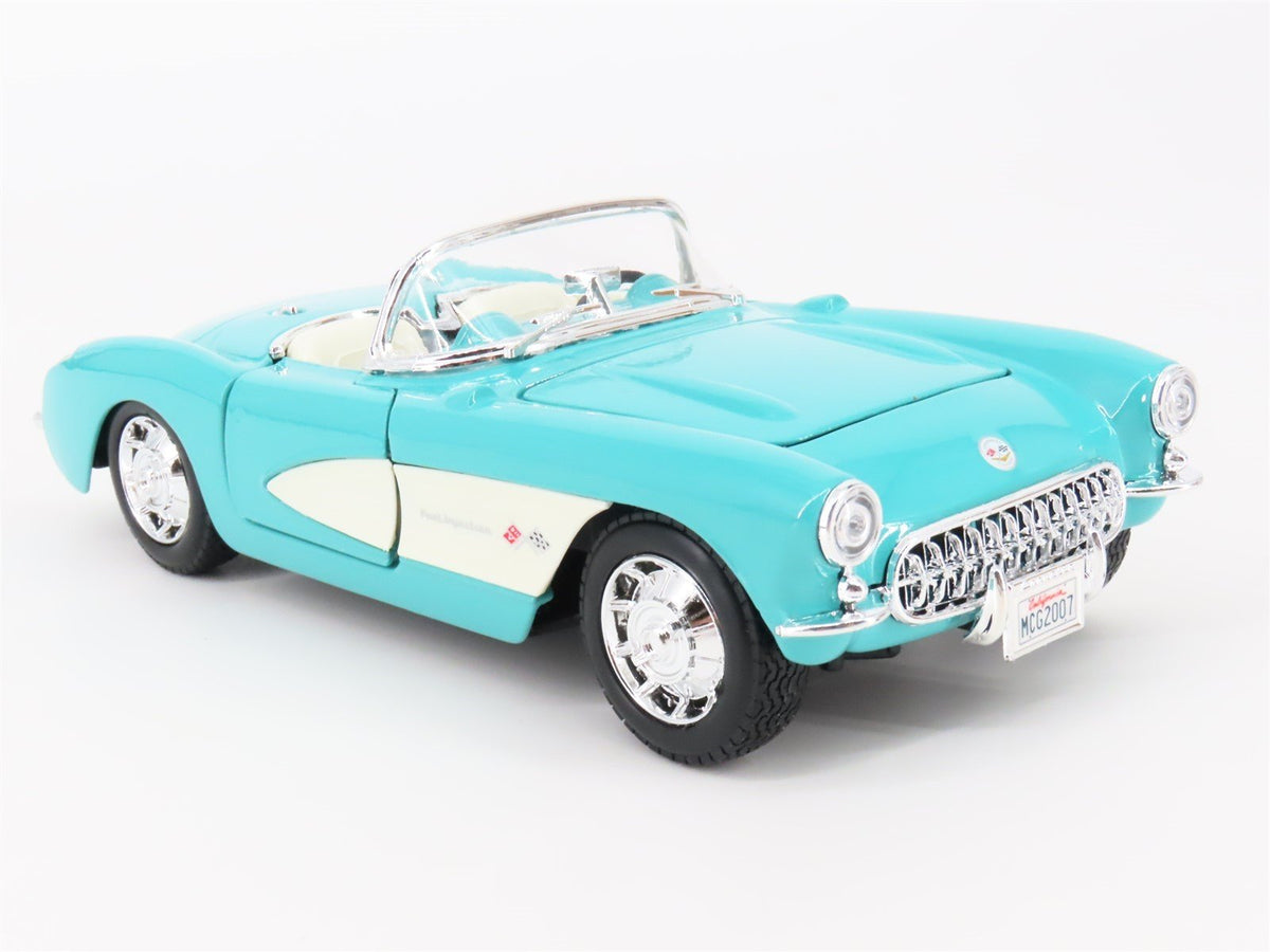 1:24 Scale Maisto #01909 Die-Cast Chevrolet Corvelle Convertible - Teal